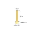 thumbnail image 2 of Unique Bargains Brass Hex Bolts, 1/2-13x2-1/2' 1 Pack Fully Thread Grade 4.8 Machine Screws, 2 of 4