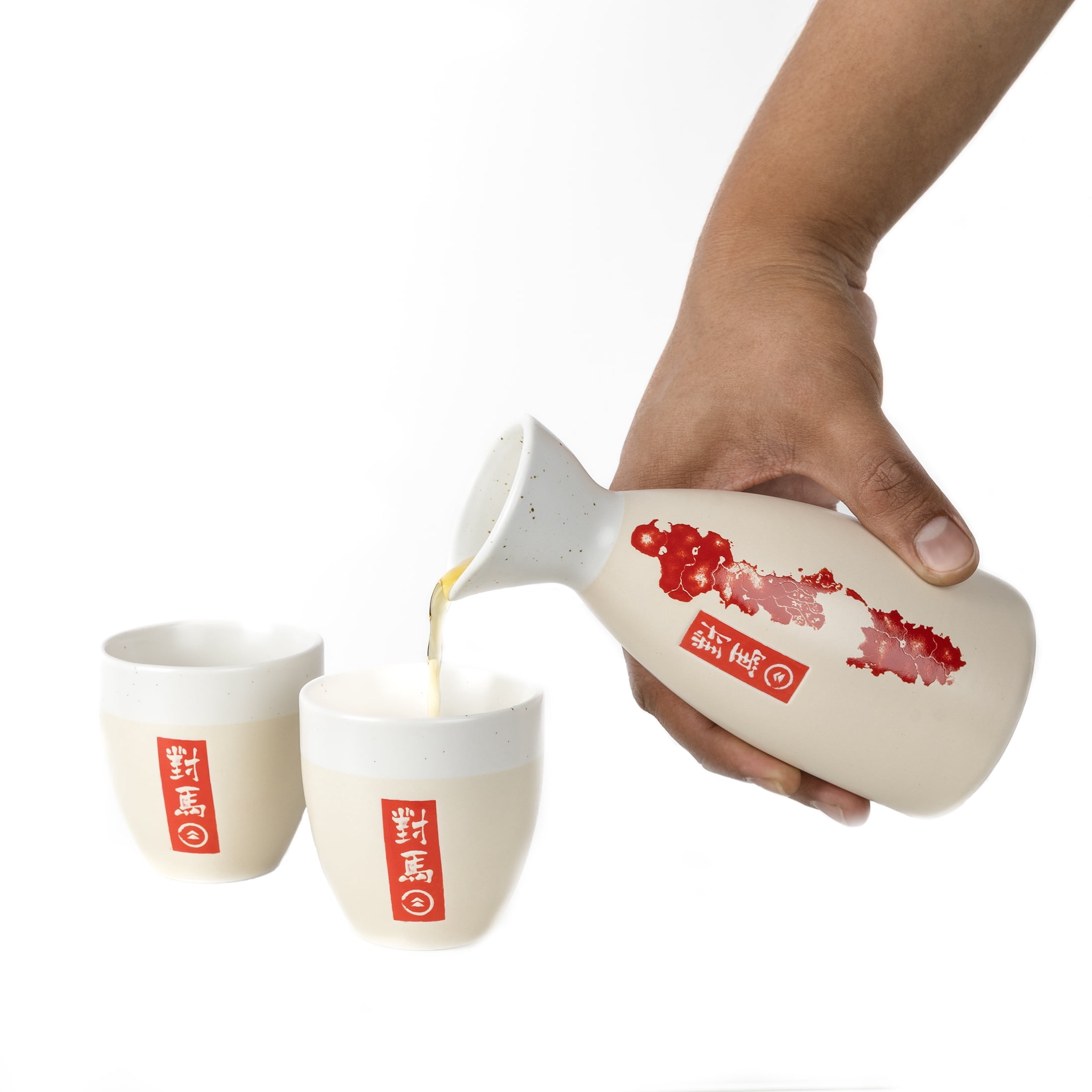 Sony PlayStation Ghost of Tsushima White Ceramic Sake Set, 3-Piece