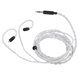 thumbnail image 1 of Cable Para Auriculares, Cobre Plateado De 3,5 Mm A MMCX Cable Para Auriculares De Sonido Sin Pérdidas Para Tabletas, 1 of 7