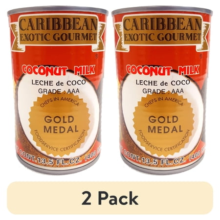 (2 pack) Caribbean Exotic Gourmet Coconut Milk, 13.5 fl oz