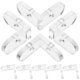 thumbnail image 1 of 15 piezas de fijaciones de esquinas acrílicas transparentes para cajas, prácticos sujetadores de ángulo extraíbles, clips de plástico transparentes resistentes para uso doméstico., 1 of 4