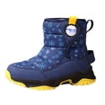 thumbnail image 2 of Afuyipoi Kids' Snowflake Print Winter Snow Boots Warm Fleece Lined Outdoor Active Sport Boots Size 9.5 Little Kid - 3 Big Kid Dark Blue Size 11.5 Little Kids, 2 of 9