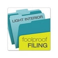 thumbnail image 3 of Colored File Folders 1/3-Cut Tabs, Letter Size, Teal/Light Teal, 100/Box, 3 of 7