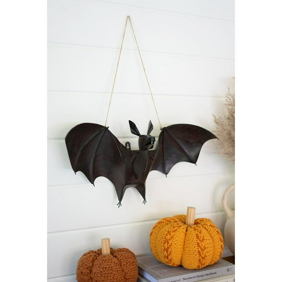 Kalalou Inc Painted Metal Bat Door Halloween Door Hanger