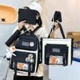 thumbnail image 1 of 2025 School Student Backpack College Bookbag Travel Bag Harajuku Style Large Capacity Five-piece Casual, 1 of 4