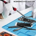 thumbnail image 3 of Soldering Mat 17.7inch Heat Resistant Silicone Repair Mat Reusable Electronics Work Mat Multi Purpose Work Station Pad for Electronic Soldering Iron Phone Repair, 3 of 10