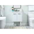 thumbnail image 4 of Elegant Decor Cyrus 24" MDF Single Bathroom Vanity with Backsplash in White, 4 of 5