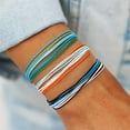 thumbnail image 3 of 16Pcs Colorful String Bracelets for Women Girls Beach Handmade Waterproof Braided Rope Bracelets Set Adjustable, 3 of 5