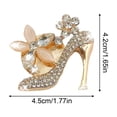 thumbnail image 2 of High Heel Shaped Car Air Vent Fragrance Clip With Crystal Rhinestone Decoration, Gold Tone Car Interior Ornament For Couple, Trendy Vehicle Accessory For Car Aesthetic And Style, 2 of 5