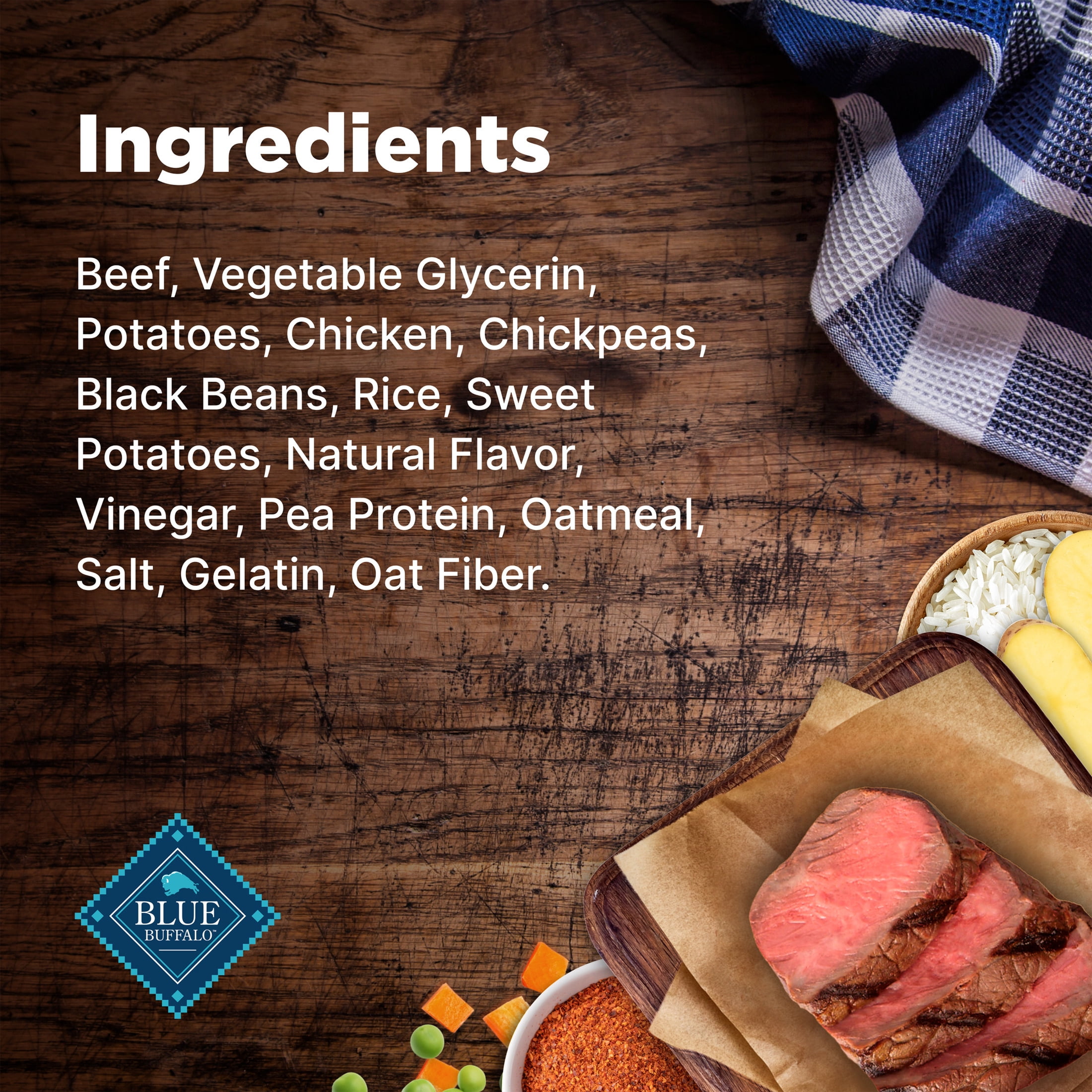 Blue Buffalo Nudges Homestyle Natural Dog Treats Made with Real Beef, 16-oz. Bag