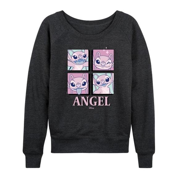 Disney - Lilo & Stitch - All The Expressions Of Angel - Women's Lightweight French Terry Long Sleeve Shirt