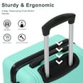 thumbnail image 5 of Sunbee Luggage Sets 3 Piece Hardshell Luggage Hardside Luggage Set Lightweight Suitcases with Spinner Wheels, TSA Lock, 5 of 7