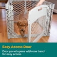 thumbnail image 2 of North States MyPet 4-Panel Plastic Petyard Plus Indoor and Outdoor Playpen for Dogs, Gray, 2 of 10