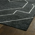 thumbnail image 3 of Kaleen Solitaire Collection - Charcoal 2' x 3' 100% Bamboo Silk Rug, 3 of 3