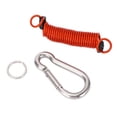 thumbnail image 1 of Cable De Seguridad De Freno De Remolque, Cable De Emergencia De Remolque Rojo A Prueba De Herrumbre De Alta Dureza, Resistente Con Clip De Resorte Para Autocaravana RV, 1 of 7