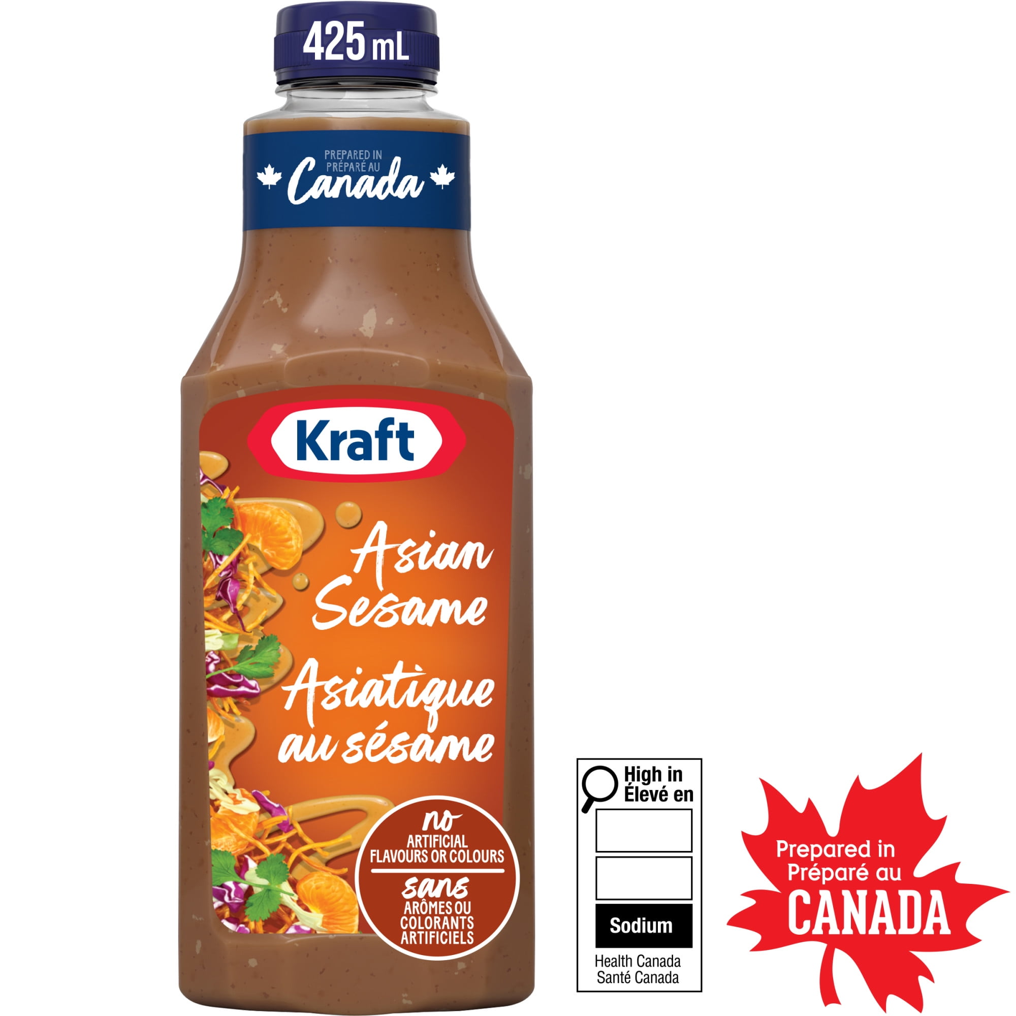 Kraft Asian Sesame Salad Dressing, 425 mL Bottle