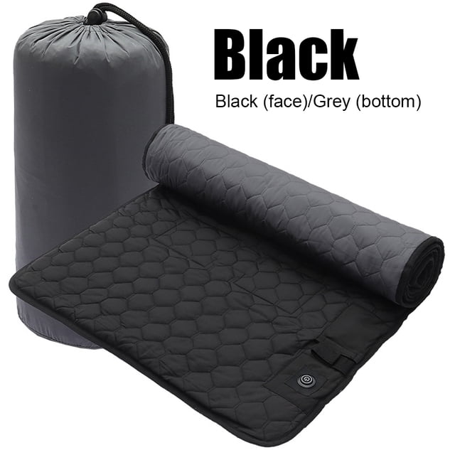 Colchoneta de dormir con calefacción USB Colchón de camping de 7 zonas ajustable de 3 niveles (gris)