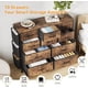 thumbnail image 3 of Brown 10 - cajón dormitorio cómoda: fabric almacenamiento con side pockets y hooks, 3 of 6
