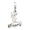 thumbnail image 4 of 925 Sterling Silver Polished Bird Enhancer Charm 21x11mm Wide Pendant Necklace for Women - 1.6 Grams, 4 of 4