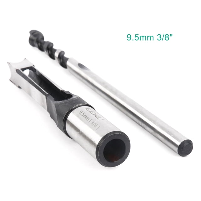 Taladro de agujero cuadrado Irfora 6-20mm Agujero cuadrado Agujero de taladro Escariado Taladro cuadrado Ensalada Ojos cuadrados Mortising Chisel DIY Herramienta para trabajar la madera Irfora Taladro de agujero cuadrado