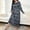 Blue, variant on Womens Nightgowns Women Plus Size Sleepwear Round Neck Long Sleeve Printed Nightdress Pajamas