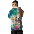 thumbnail image 5 of Funny Watercolor Adorable Golden Retriever Peeking Through Torn Paper Effect All Over Print 3D Hoodie Unisex Merch Hoodies Goldens Dog Lover Gifts Idea - 00026, 5 of 6