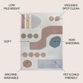 thumbnail image 4 of JONATHAN Y WASHABLE 5 x 8 Area Rug, Riley Abstract Coastal - Cream/Multi, WSH308A-5, 4 of 10