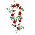 thumbnail image 1 of Artificial Flower Garland Fake Hanging Rose Rattan Wedding Decoration Air Conditioning Pipe Blocking Vine, 1 of 9