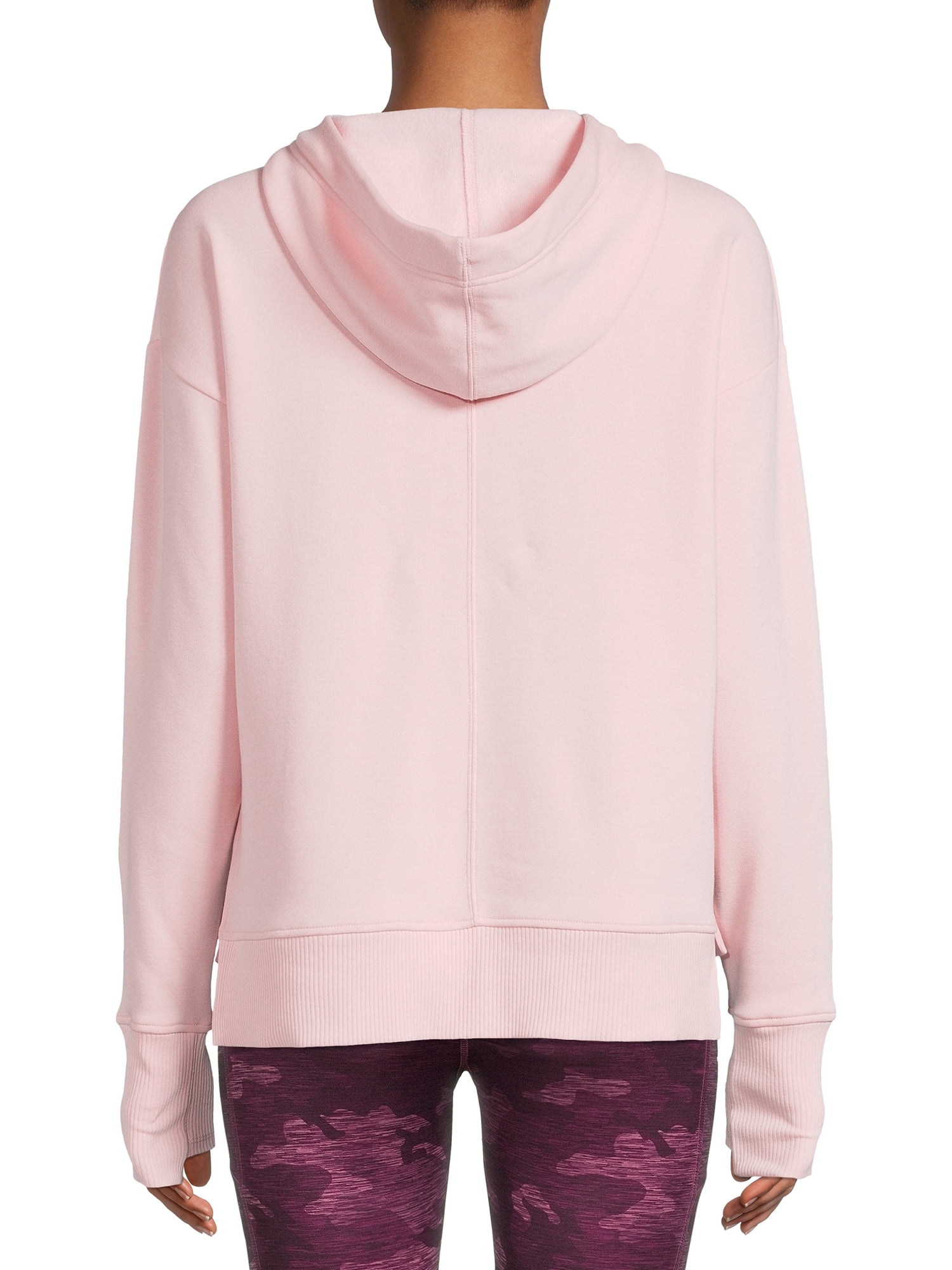 Avia Women's Active Plush Hooded Sweatshirt with Long Sleeves
