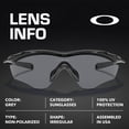 thumbnail image 4 of Oakley OO9343 M2 Frame XL Irregular Shaped Non-Polarized Sunglasses for Men - Includes Official Eyewear Kit - Polished Black Frame with Grey Lens, 4 of 6
