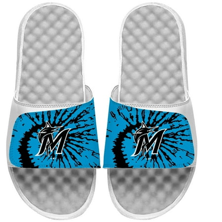 

Youth ISlide White Miami Marlins Tie Dye Slide Sandals