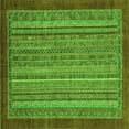 thumbnail image 1 of Ahgly Company Indoor Square Abstract Green Modern Area Rugs, 3' Square, 1 of 4