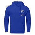 thumbnail image 3 of Gibobby Sudadera polar hombre Stripes con capucha sudadera de forro polar para hombre(Azul,M), 3 of 5