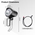 thumbnail image 3 of Faro LED Timcorr para bicicleta eléctrica impermeable, luz delantera, ultrabrillante, 3 of 8