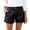 Black, variant on Womens Summer Shorts 2026 Casual High Waisted Pleated Beach Vacation Tailored Denim Shorts with Pockets