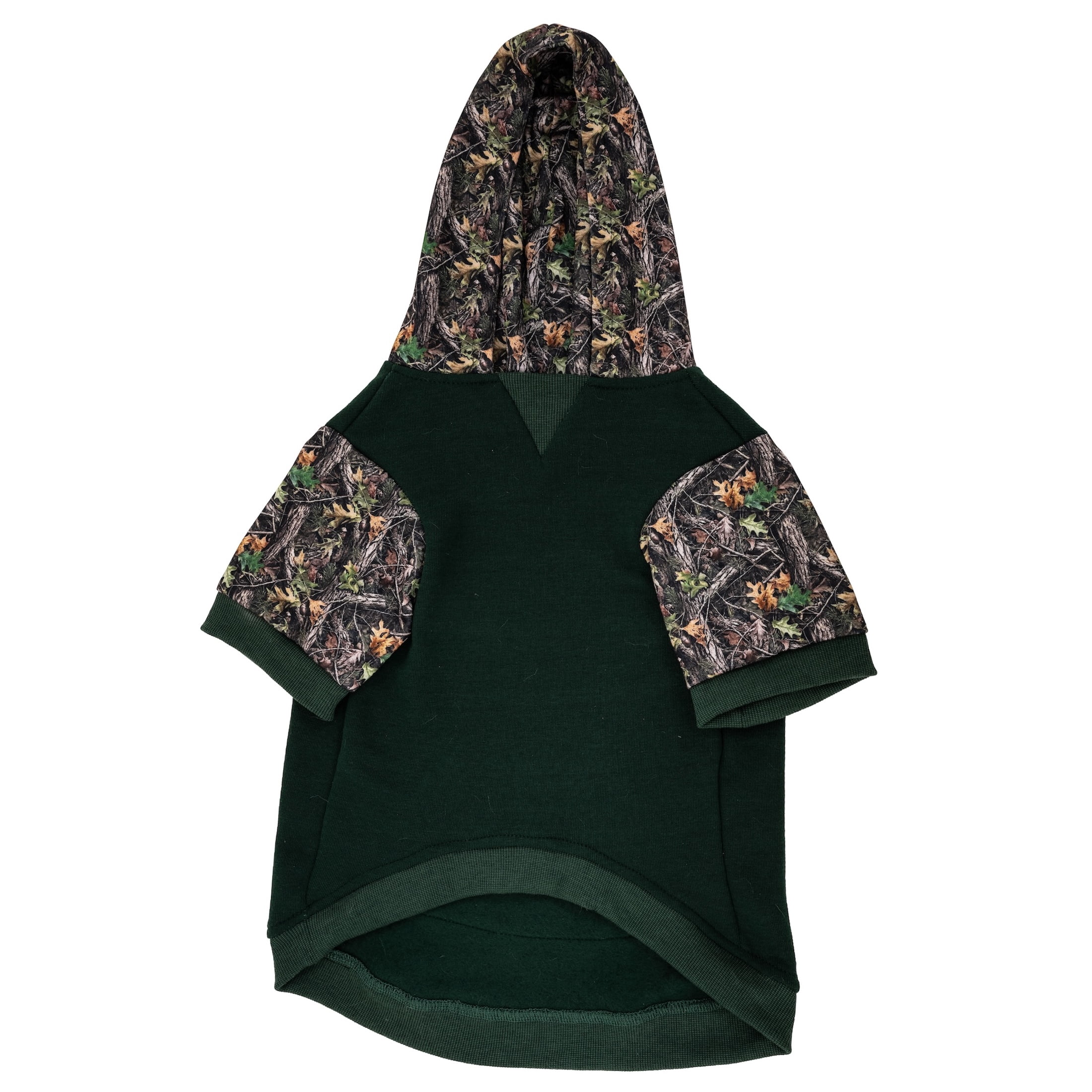 Remington Camo Logo Pet Hoodie for Dogs, Sage, Size M