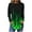 #0463-Green, variant on Pounoo Long Sleeve Shirts for Women Crewneck Pullover Tops Flame Gift Graphic Tshirts Casual Trendy Fire Print Tees Loose Blouse