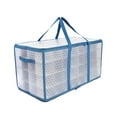 thumbnail image 2 of Caja de almacenamiento navideña,Caja de almacenamiento con asas para adornos navideños,Contenedor de almacenamiento navideño con capacidad para 128 bolas decorativas,Caja de Azul L, 2 of 8