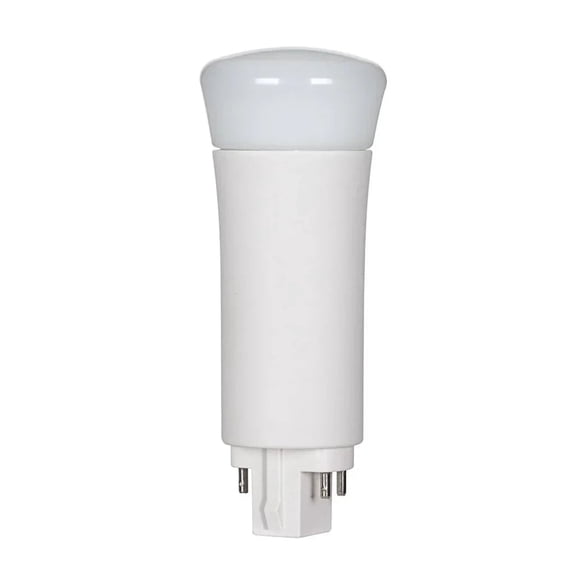 Satco S29859 LED PL Light Bulbs 9W 3500K Neutral White Type A Ballast Dependent G24q Base Dimmable (10 Pack)