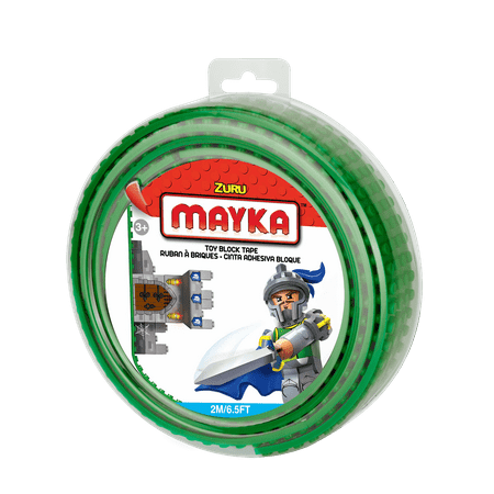 - Mayka Toy Block Tape, 6.5ft 4-stud (Green)