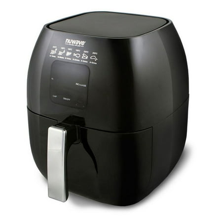 NuWave 3-Quart 2-Piece Non-Stick Air Fryer, Black