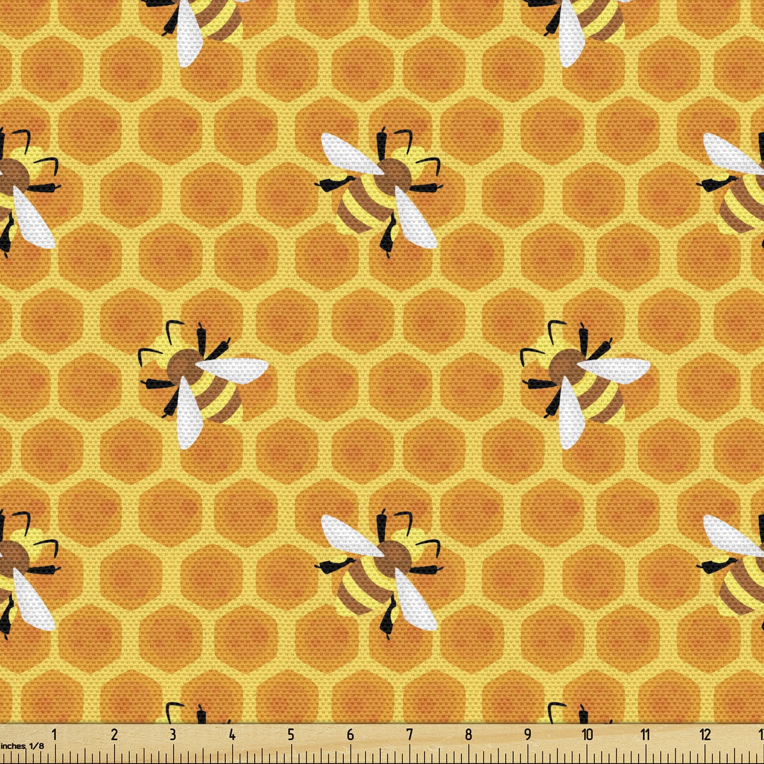 Furniture Drapery Home Textile Product Polyester Fabric Honeybee honey hives bees honeycombs Fabric by the yards Sofa Upholstery