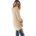 thumbnail image 2 of Gvmfive Women Casual Solid Relaxed Fit Round Neck Long Sleeve Knit Sweater, 2 of 4