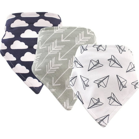 Hudson Baby Boy and Girl Bandana Bib, 3-Pack - Paper (Best Baby Bibs 2019)