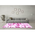 thumbnail image 3 of Ahgly Company Indoor Square Abstract Pink Modern Area Rugs, 5' Square, 3 of 4