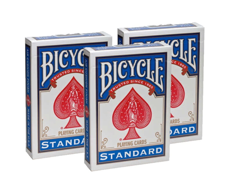 2 Decks Of Bicycle Bee Standard Index Poker Casino Playing Cards 1 Red & 1 Blue 