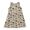 thumbnail image 3 of Girls Dress Shiny Ornaments Ironwork Flowers Sleeveless Dress for Girls Hem A-Line Casual Sundress, 3 of 7