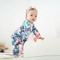 thumbnail image 2 of Bellafa Unisex Babies' and Toddlers' Snug-Fit Cotton Footed and Footless Pajamas 2-way Zipper Girls Romper Sleeper, 2 of 10