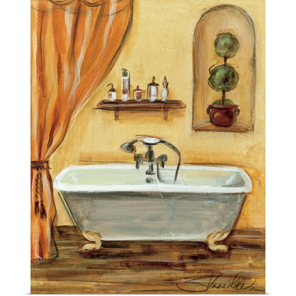 Great BIG Canvas | Rolled Silvia Vassileva Poster Print entitled Tuscan Bath I