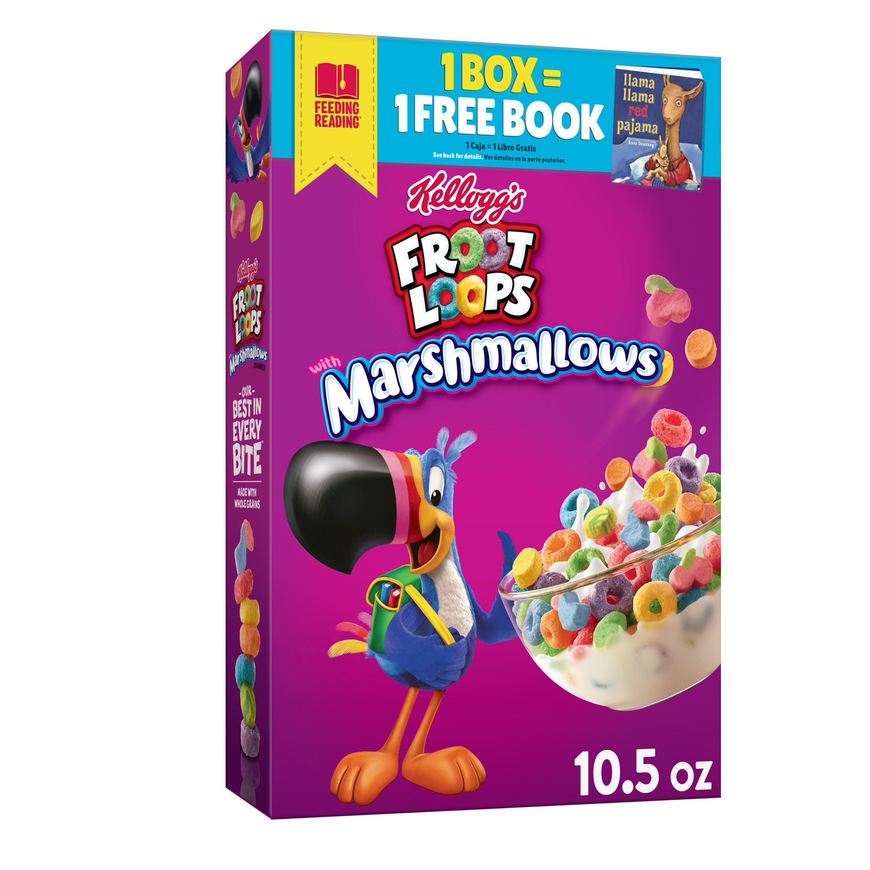 Kelloggs Froot Loops Breakfast Cereal With Marshmallows Fruit